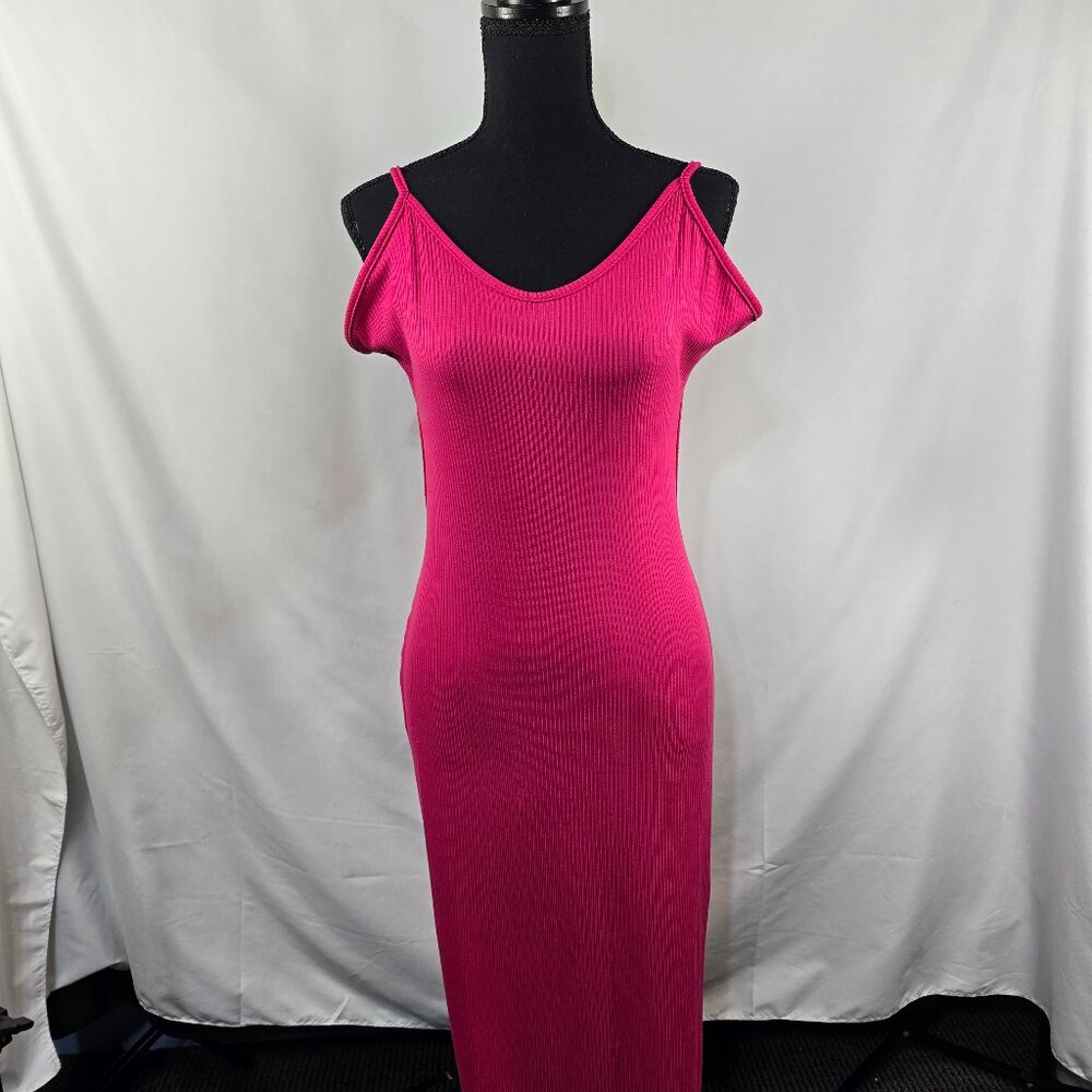 Earthbound Trading Co. Maxi Dress Pink Size XL Backless Sexy (NN-19)